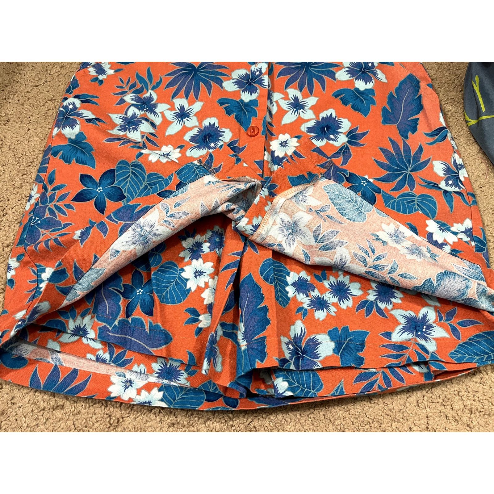 Vintage Vintage Women's Floral Sag Harbor Orange Skort 12 Size 34" / US 12 / IT 48 - 6 Thumbnail
