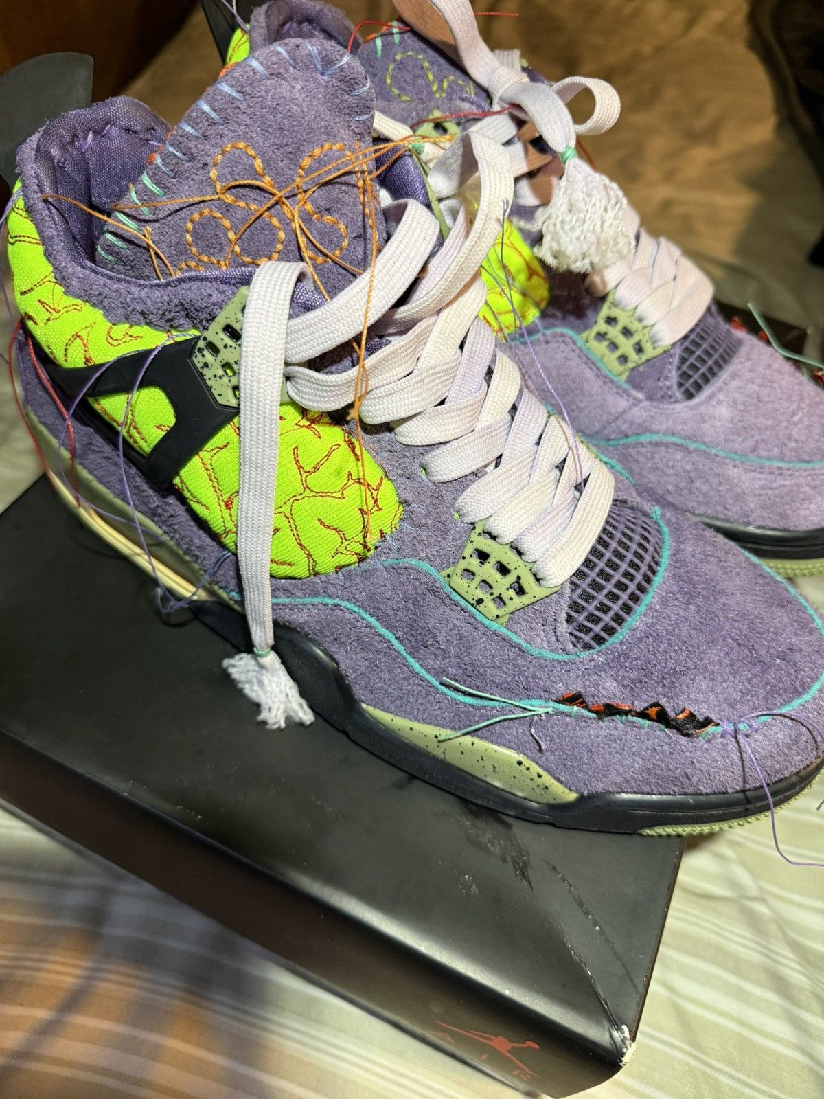 Other Air Jordan 4 Retro Brain Juice x Edmond looi Size US 10.5 / EU 43-44 - 3 Thumbnail