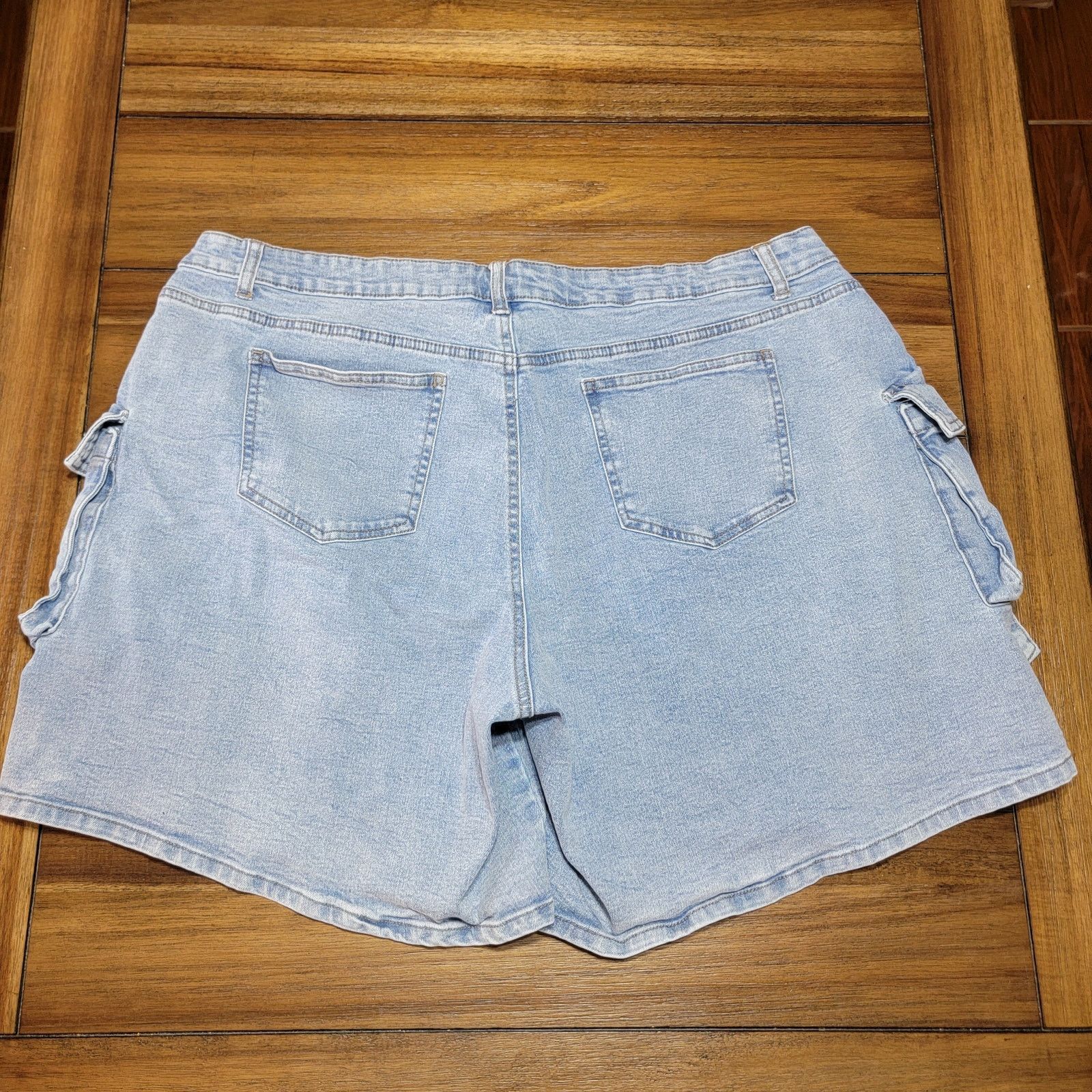 Other Ashley Stewart Cargo Denim Shorts - Size 22 Size 41" - 3 Thumbnail