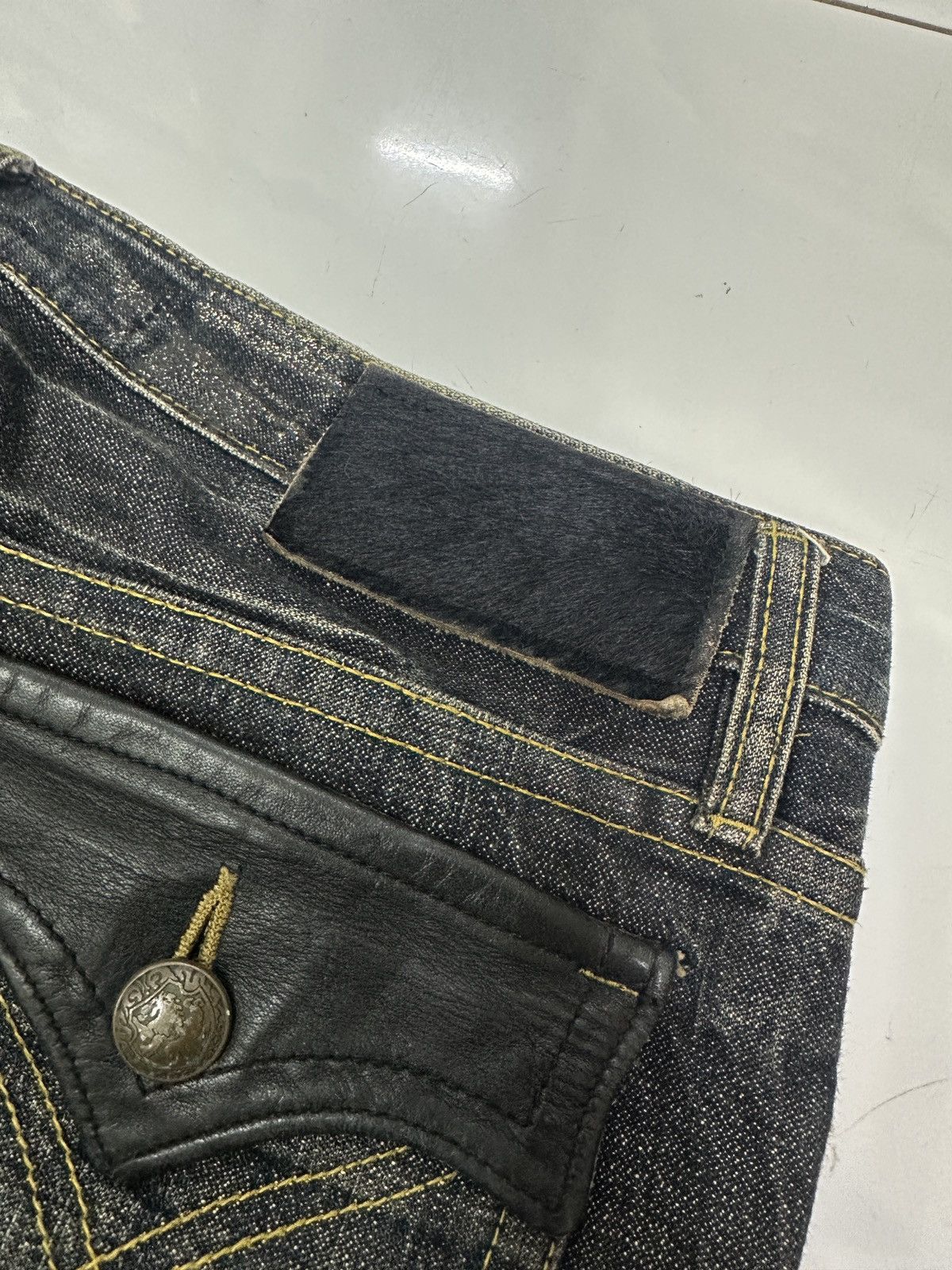 Japanese Brand × Vintage Vintage Japanese LAGUST Distressed Mud Wash Flare Jeans Size US 32 / EU 48 - 12 Thumbnail