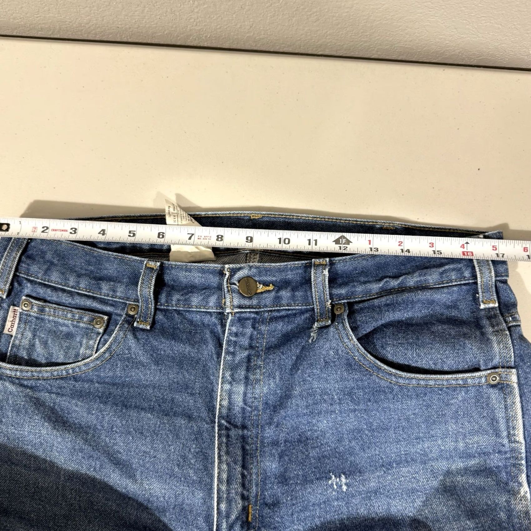Carhartt Carhartt Jeans Men's 34x36 Blue Denim B234 Relaxed Fit Workwear Grunge Jeans Regular 34 Blue 5-Pocket Denim Carhartt B17 Straight Mens Size US 34 / EU 50 - 5 Thumbnail