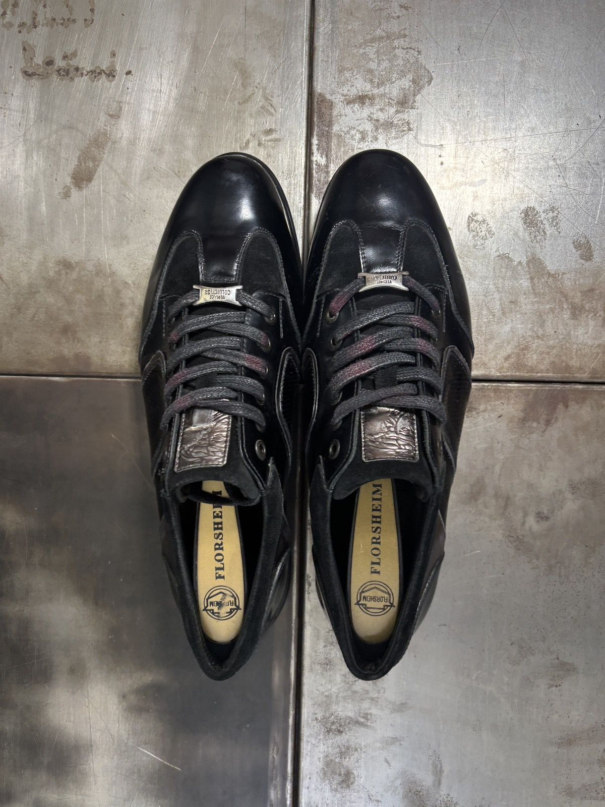 Versace 2000s Versace Collection Sneakers Patent Leather GATs Euro Size US 9 / EU 42 - 3 Thumbnail