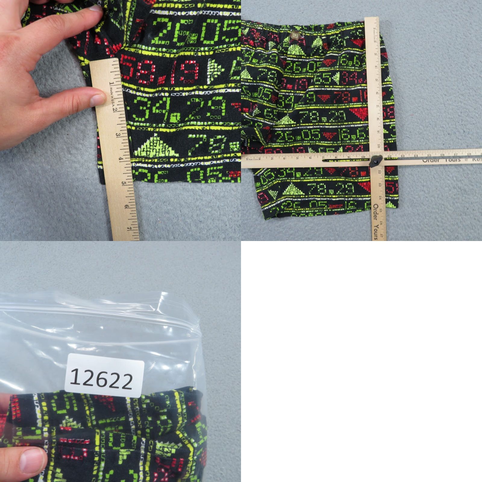 Chubbies Chubbies Shorts Men Medium 5" Black Lime Red Aztec Graphic Tribal Print Geometric Pattern Casual Size US 30 / EU 46 - 8 Thumbnail