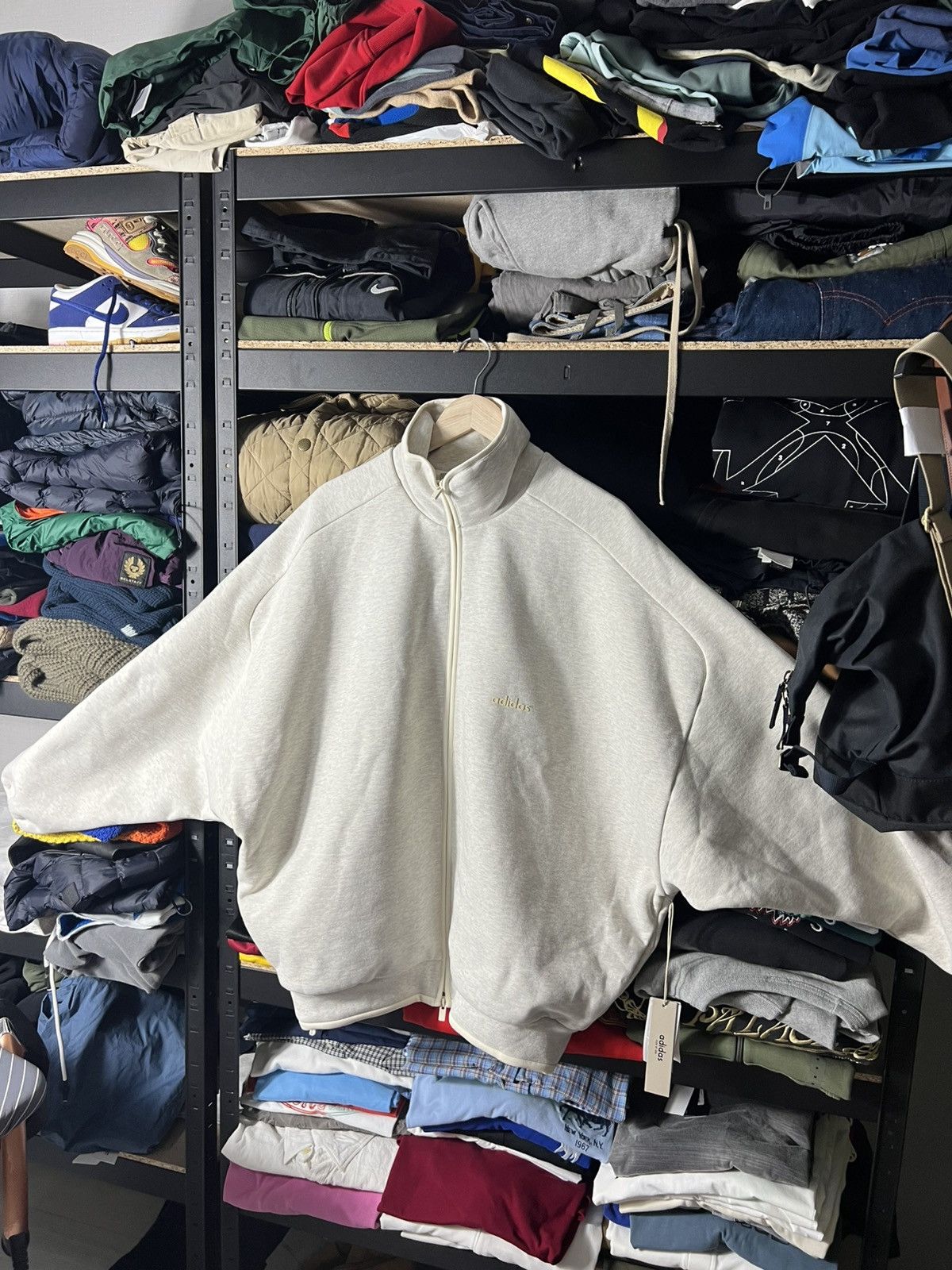 Adidas × Fear of God Adidas x Fear of God Athletics Track Jacket Oatmeal Full Zip Size US M / EU 48-50 / 2 - 4 Thumbnail