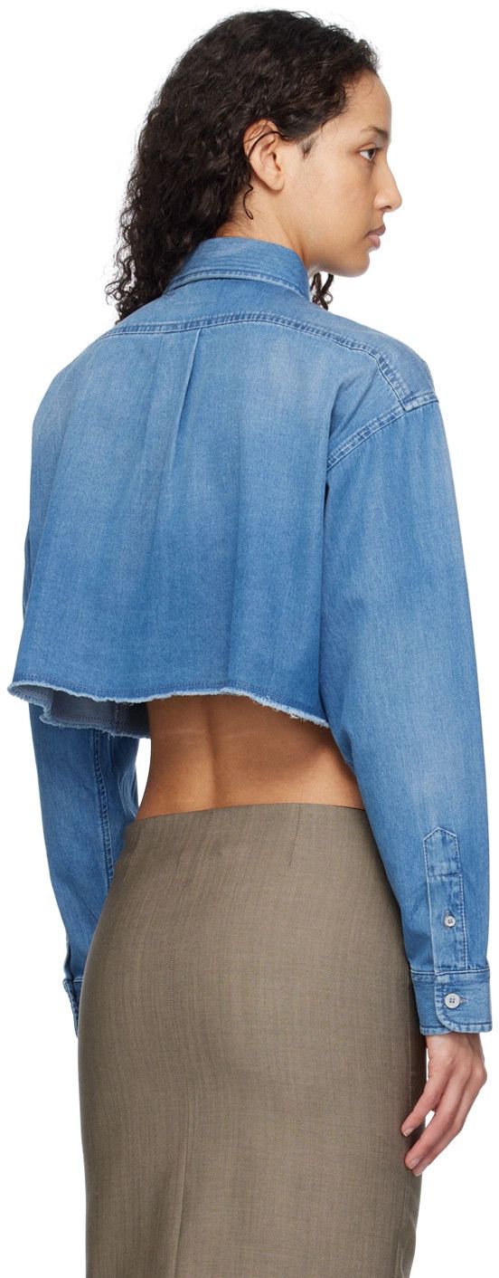 Givenchy o1y0925 Denim Shirt in Blue Size M / US 6-8 / IT 42-44 - 3 Thumbnail