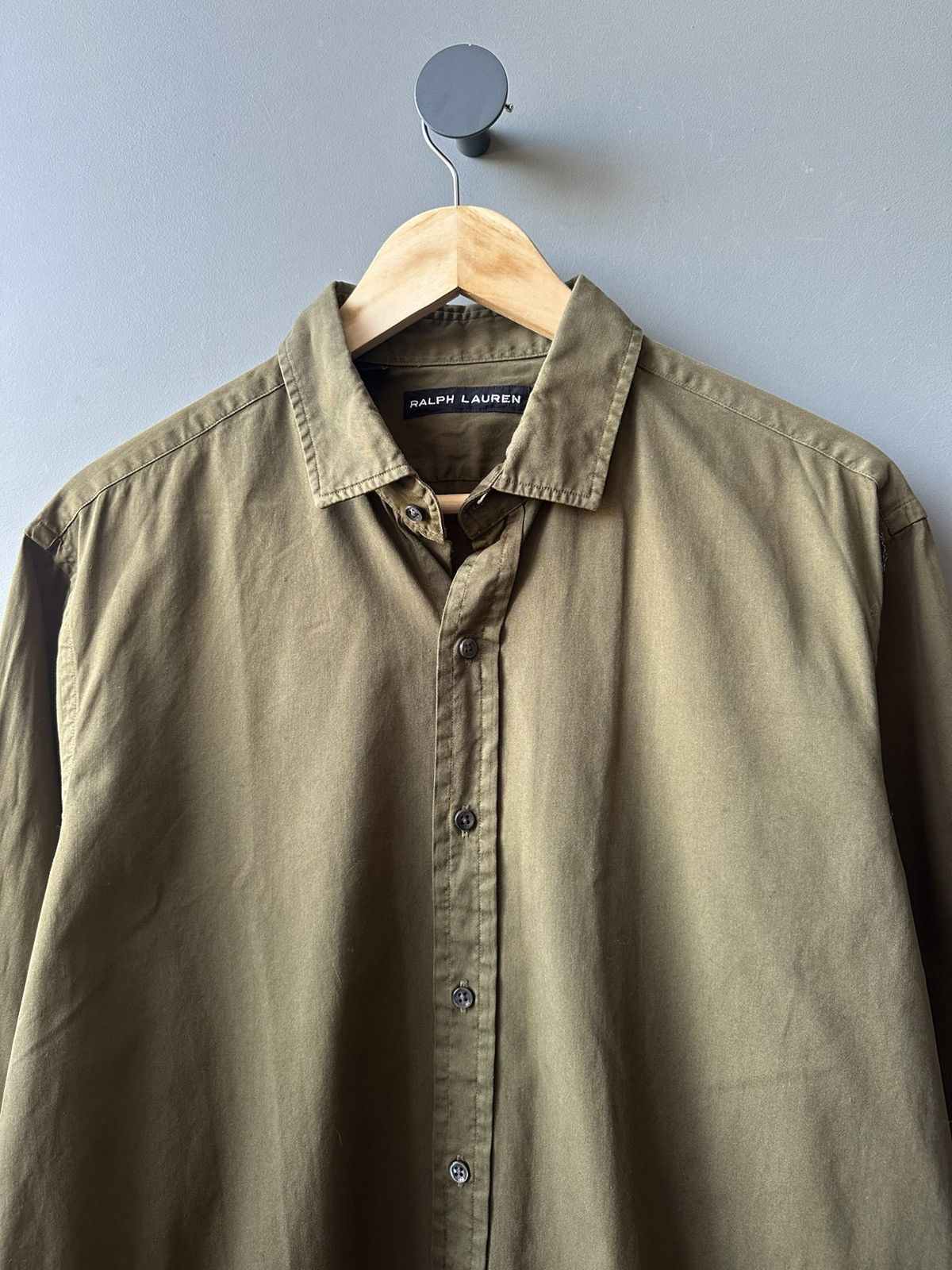 Ralph Lauren Black Label Ralph Lauren Black Label Olive Shirt Size L Size US L / EU 52-54 / 3 - 2 Thumbnail