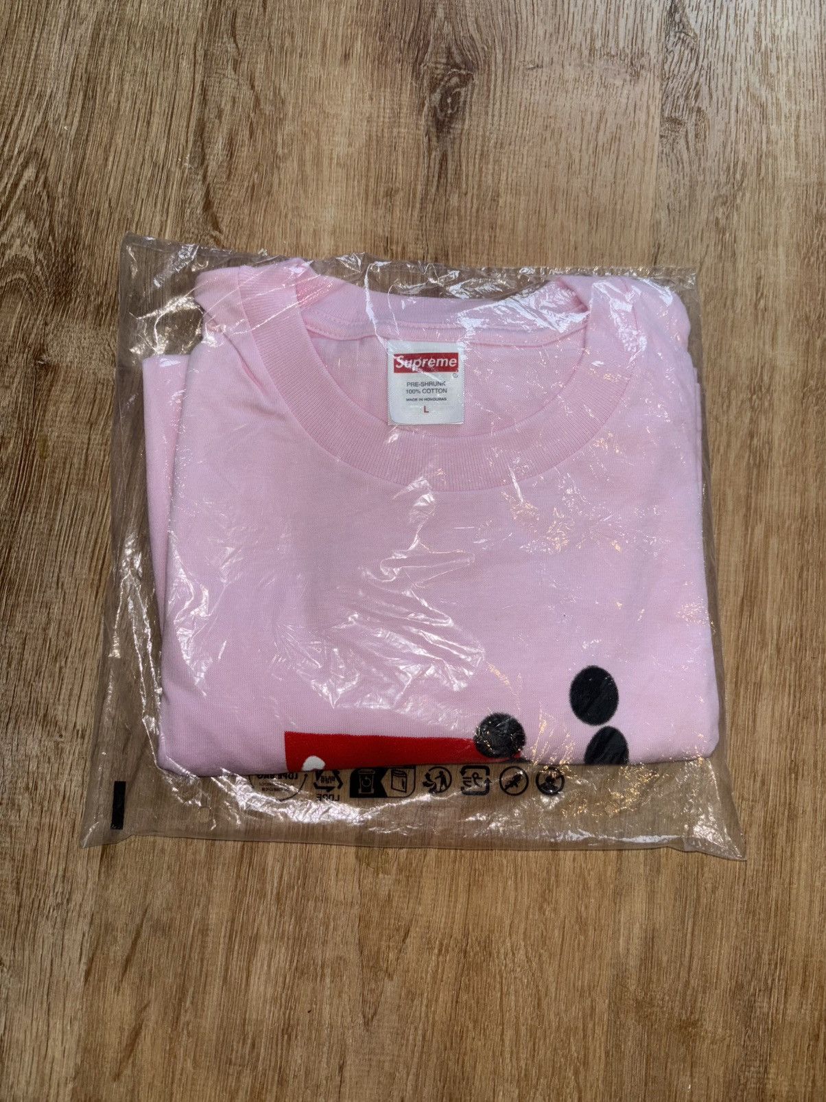 Supreme Stick Tee Pink Size L Large FW25 Week 1