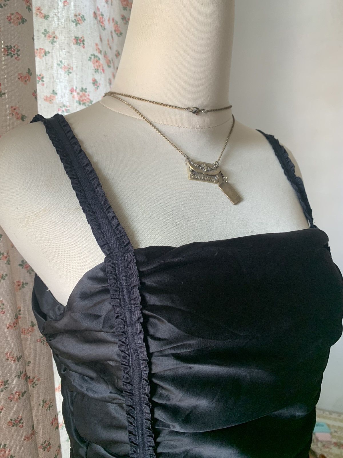 Designer Scot club vintage black party dress Size XS / US 0-2 / IT 36-38 - 4 Thumbnail