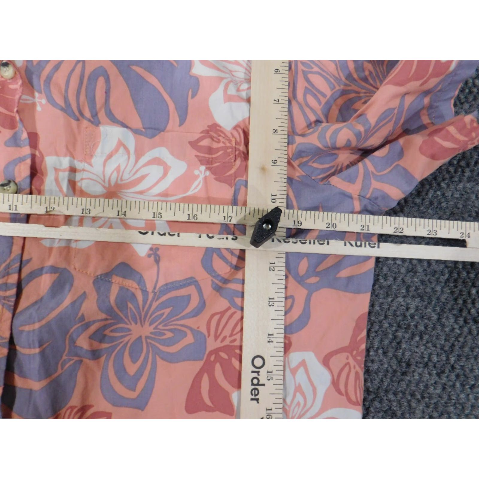 Vivobarefoot Go Barefoot Hawaiian Shirt Large Pink Mens Floral Island Button Up Size US L / EU 52-54 / 3 - 7 Thumbnail