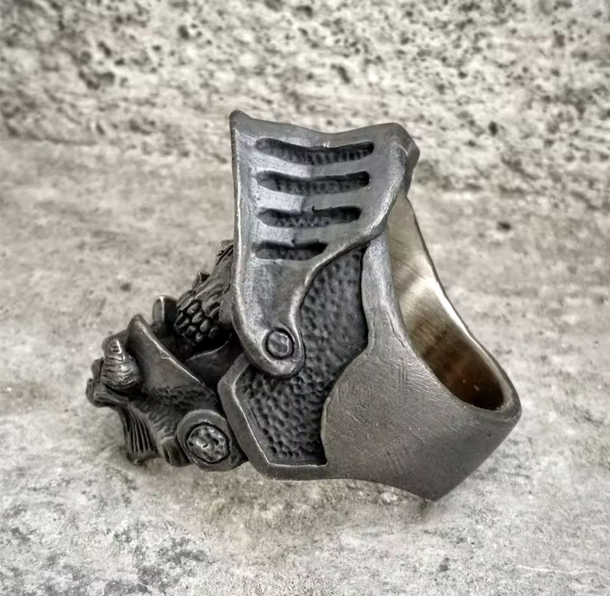 Jewelry Death Knight Skull Ring Size ONE SIZE - 3 Thumbnail