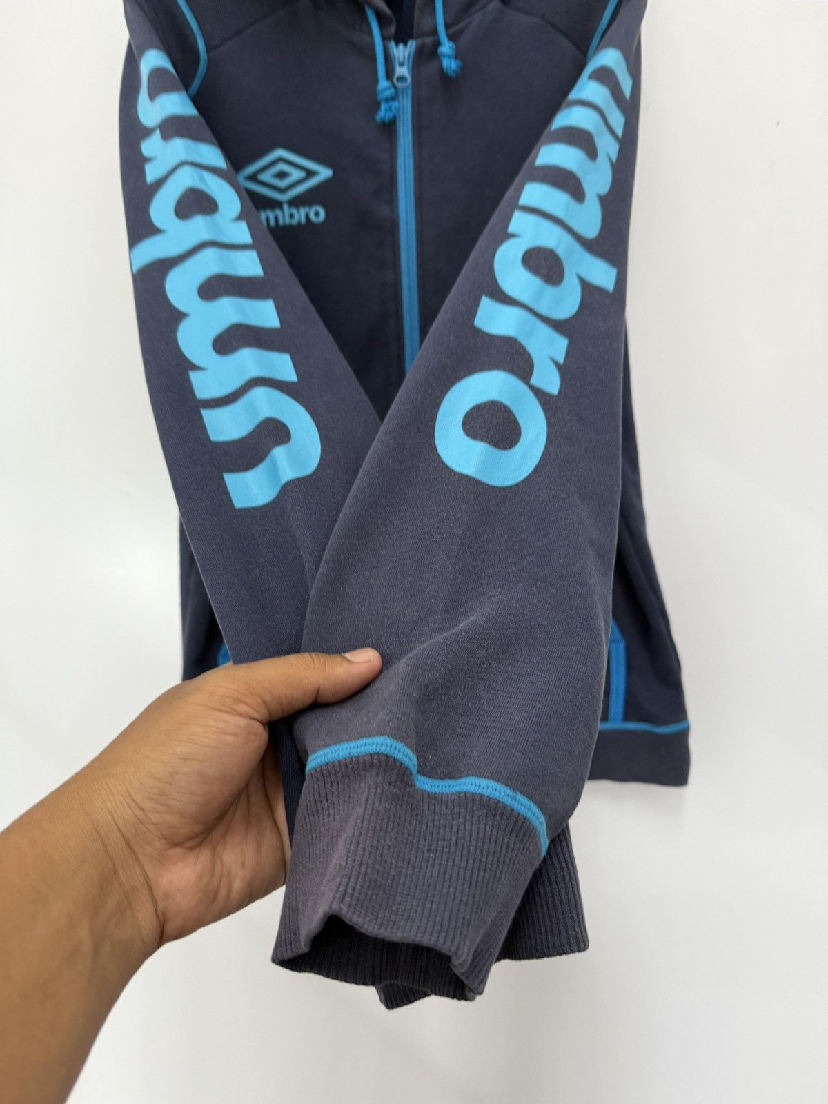 Umbro × Vintage Umbro trainer Sweat Zipper Hoodie Size US M / EU 48-50 / 2 - 5 Thumbnail