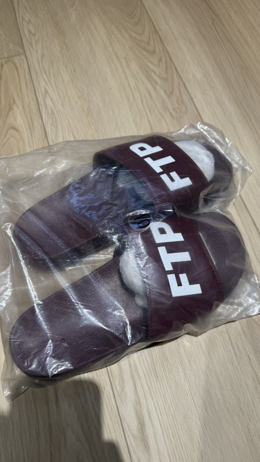 Fuck The Population FTP Slides Burgundy Size US 10 / EU 43 - 5 Thumbnail
