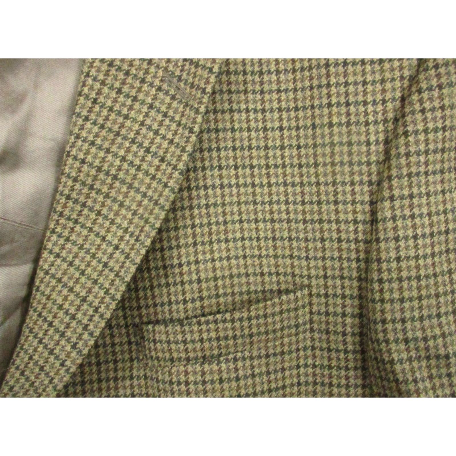Ralph Lauren LAUREN RALPH LAUREN Sport Jacket Wool 46 L Brown Houndstooth Tweed Sportcoat Size US S / EU 44-46 / 1 - 2 Thumbnail