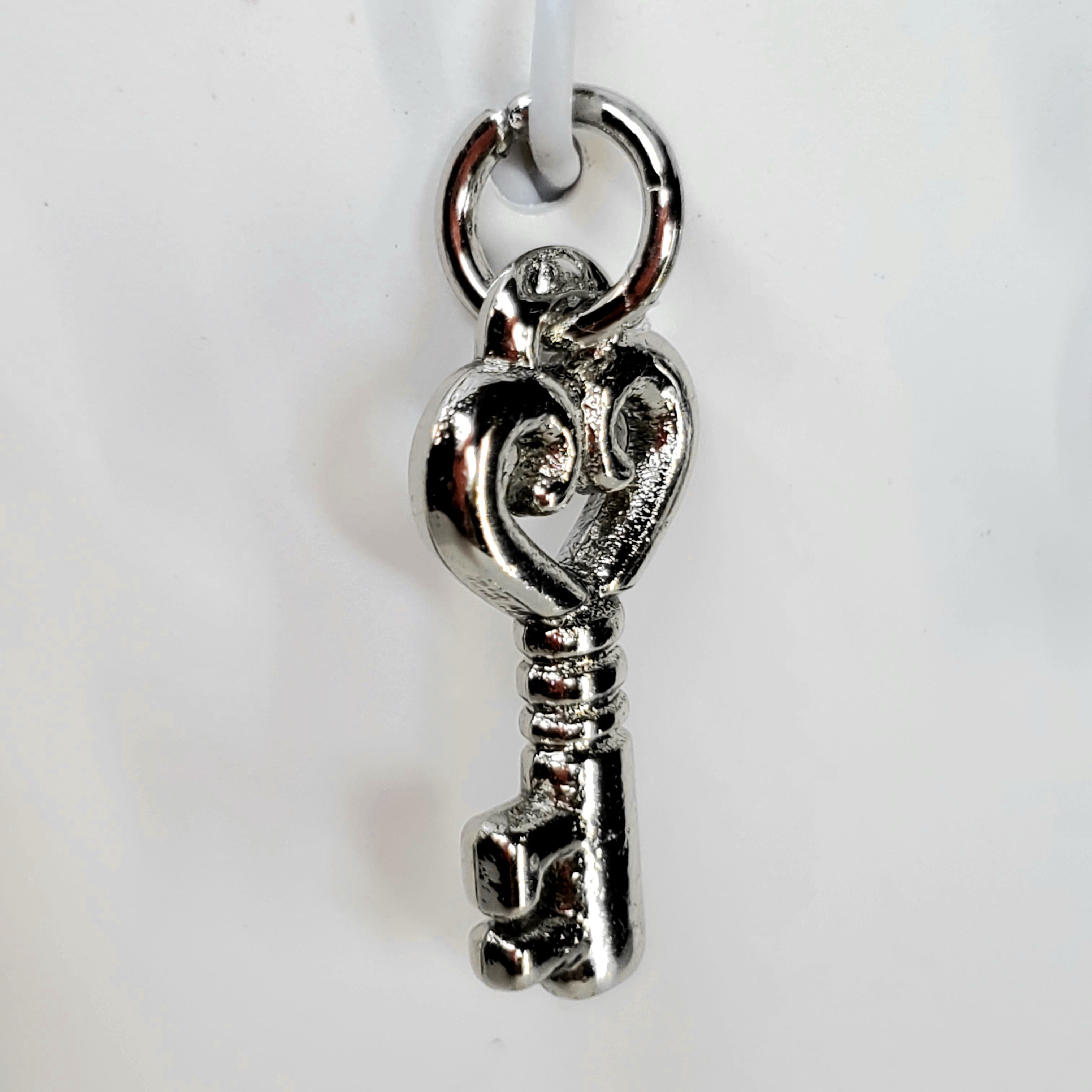 Apt. 9 Apt.9 NEW Charms Silver Tone Love Engagement Ring Lock Key Size ONE SIZE - 3 Thumbnail