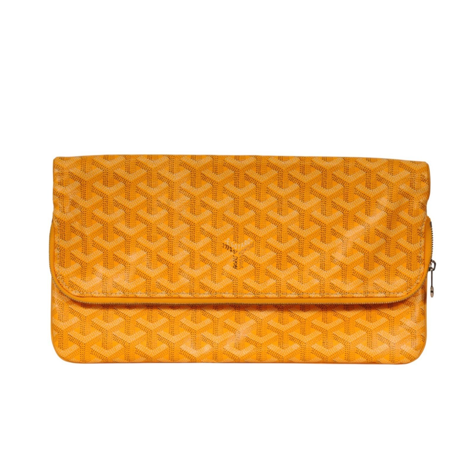 Goyard Saint Marie Clutch Bag Yellow Coated Canvas Travel Pouch Size ONE SIZE - 15 Thumbnail