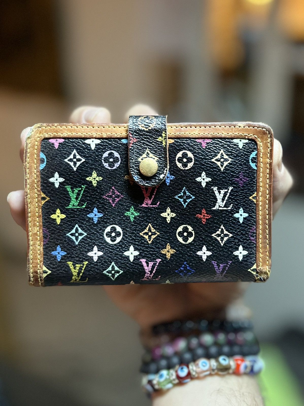 Louis Vuitton × Takashi Murakami Vintage Louis Vuitton Takashi Murakami Multicolr Portefeuile Size ONE SIZE - 12 Thumbnail