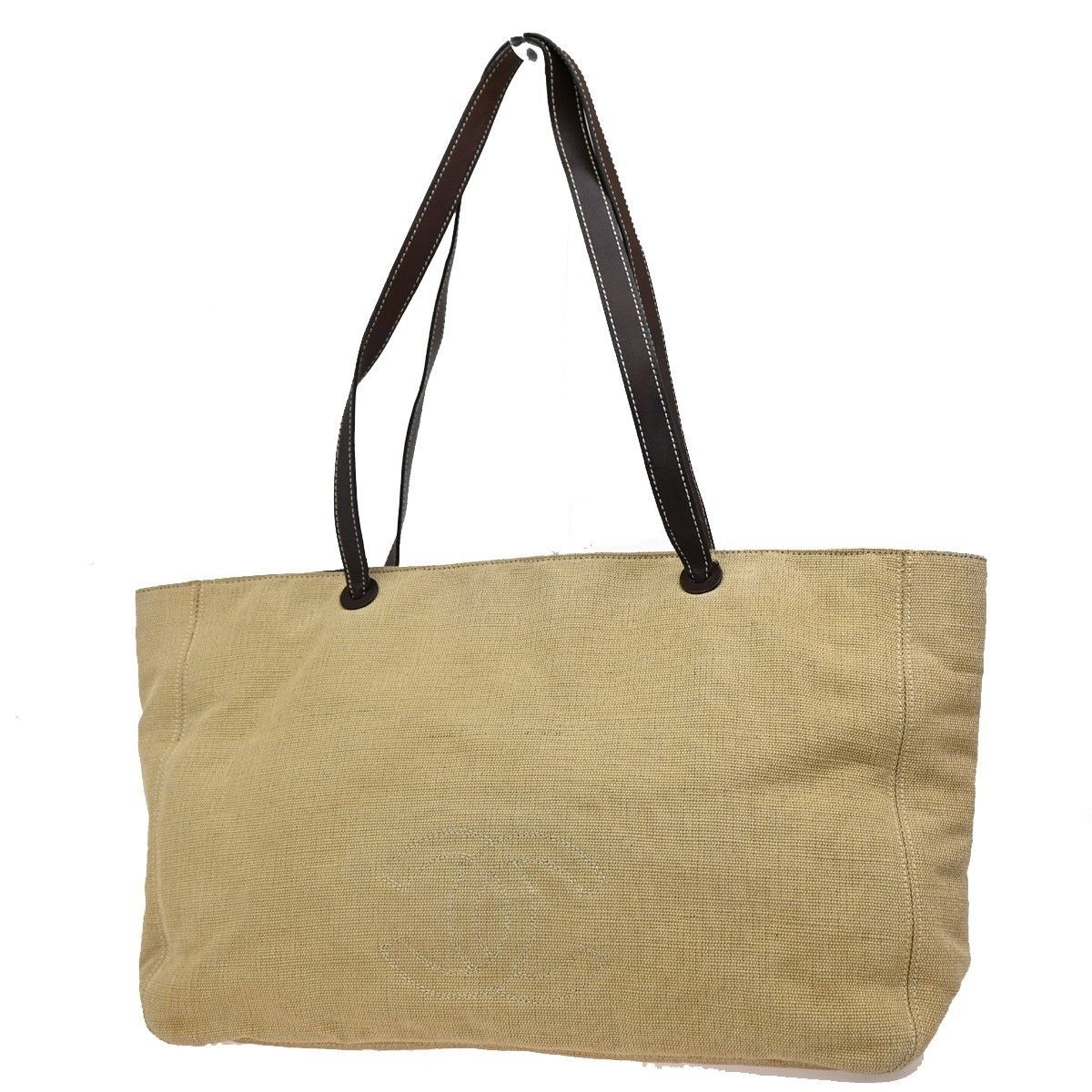 Chanel Chanel Vintage CC Tote Canvas with Leather Size ONE SIZE - 1 Thumbnail
