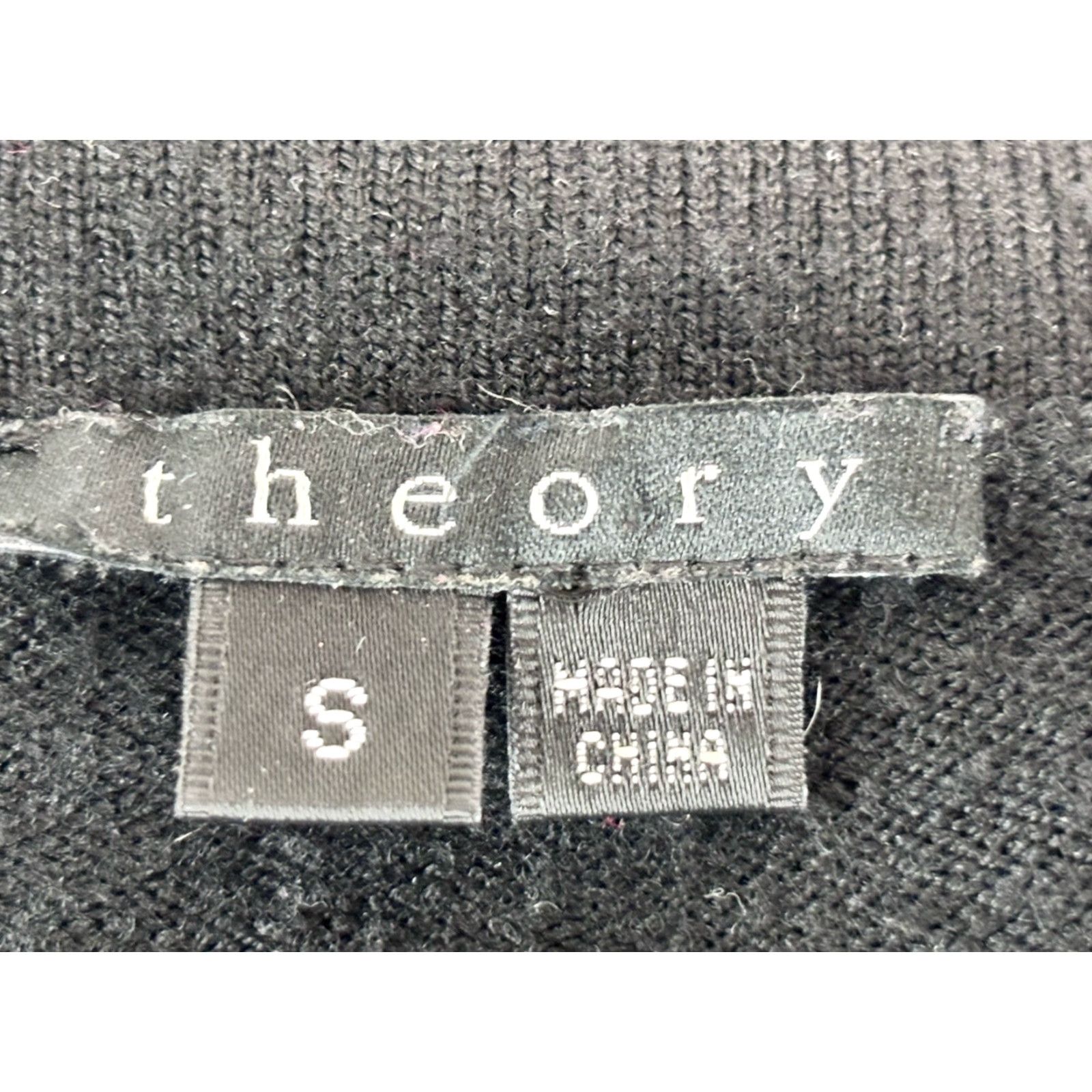 Theory Theory Wool Blend Knit Sweater Dress Sz Small Women’s Black Short Size S / US 4 / IT 40 - 7 Thumbnail