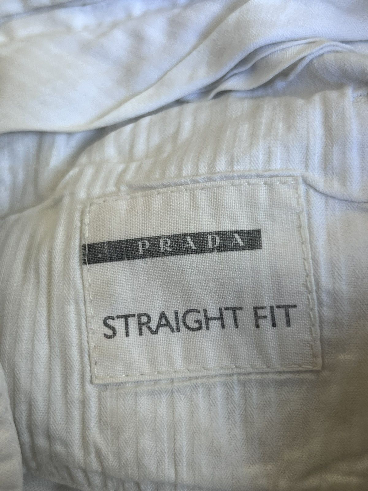 Prada Vintage Prada Straight Fit Classic Pants Women’s White Sz 26 Size 24" / US 00 / IT 34 - 8 Thumbnail