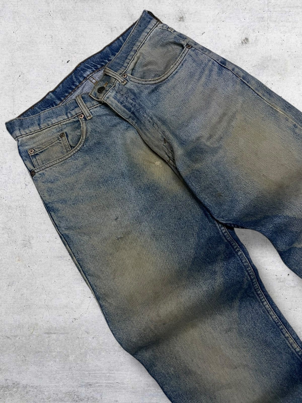 Levi's Vintage Clothing VINTAGE 516 90S DESIGNER OG LEVIS MUDWASH DISTRESSED DENIM Size US 29 - 7 Thumbnail