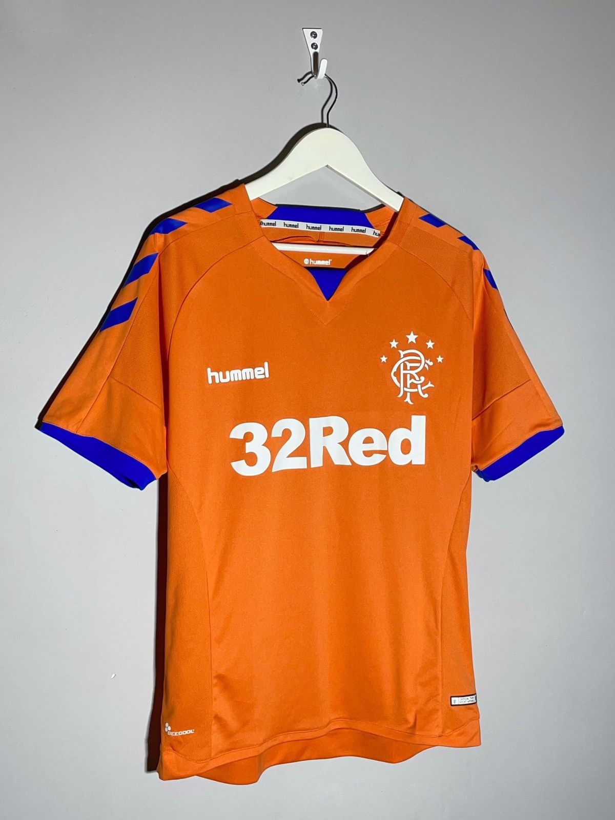 Hummel Rangers Hummel 2018/19 Third Y2k Streetwear Football Shirt Size US M / EU 48-50 / 2 - 2 Thumbnail