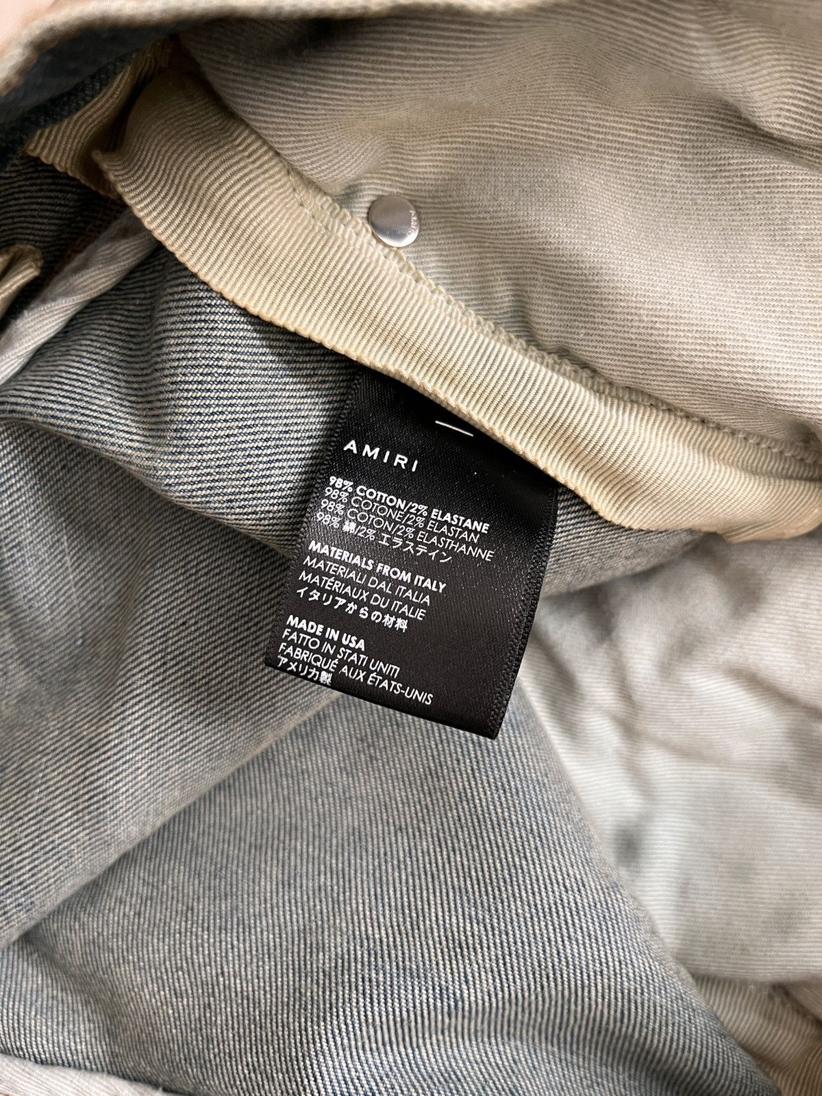 Amiri Amiri indigo stack denim Size US 33 - 6 Thumbnail