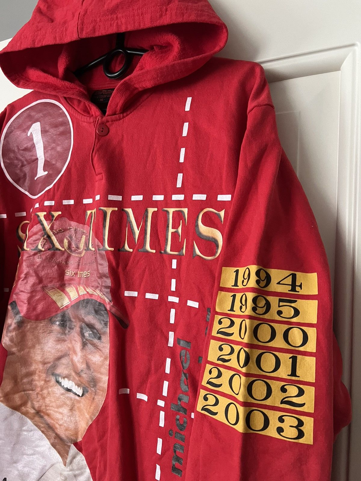 Ferrari × Formula 1 Vintage 💥 Racing Michael Schumacher Formula 1 Hoodie Size US XL / EU 56 / 4 - 4 Thumbnail