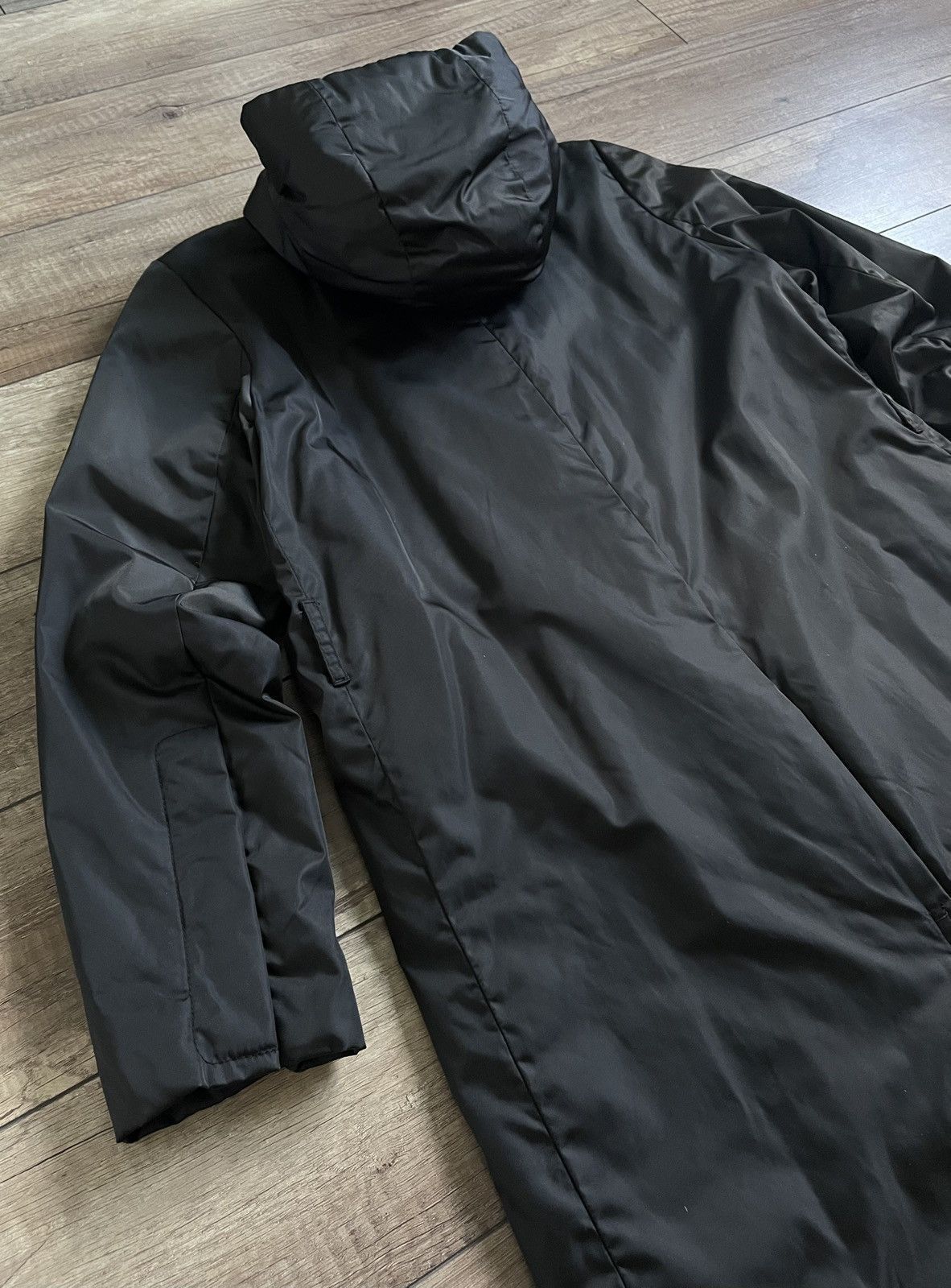 Prada RARE Prada Black Tag Long Nylon Hooded Jacket Parka Coat Size M / US 6-8 / IT 42-44 - 11 Thumbnail