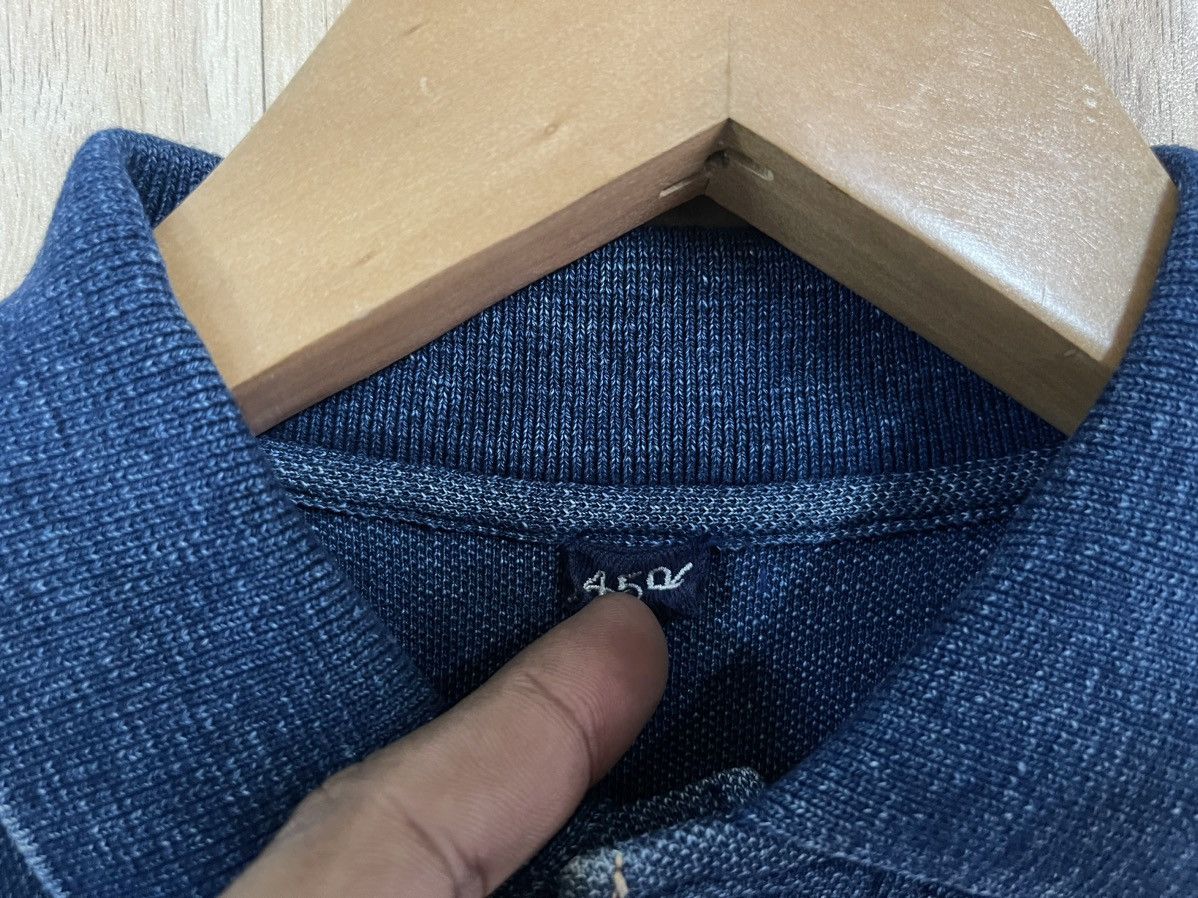 45rpm × Indigo × Japanese Brand 45RPM Deep Indigo Polo Shirt L Made in Japan 🇯🇵 Size US L / EU 52-54 / 3 - 3 Thumbnail