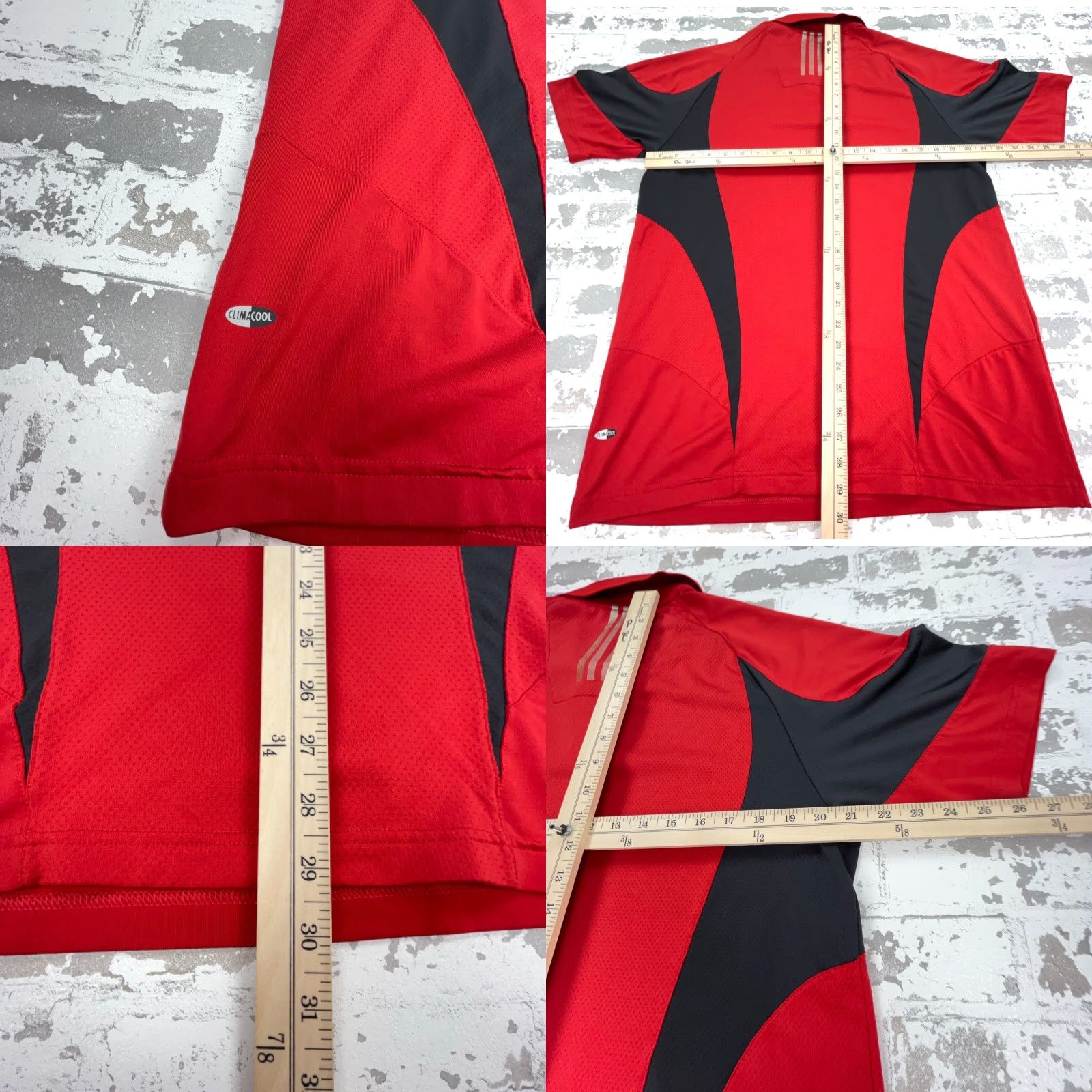 Adidas Adidas Polo Shirt Men Large Red Black Performance Golf Tennis Clima Cool Adult N Size US L / EU 52-54 / 3 - 8 Thumbnail