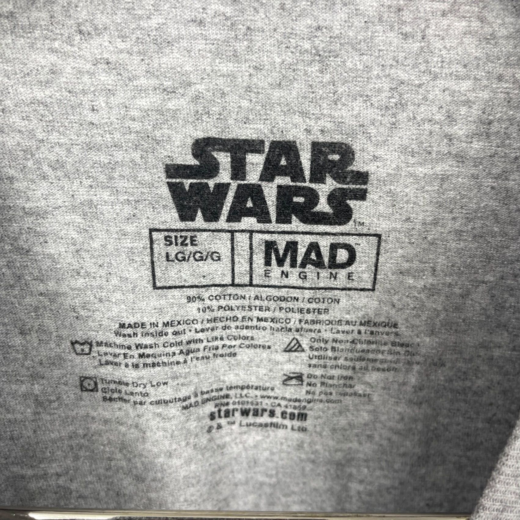Vintage VINTAGE Star Wars Chewbacca T-Shirt Men Large Gray Cotton Jersey Logo Graphic 90s Streetwear Size US L / EU 52-54 / 3 - 7 Thumbnail