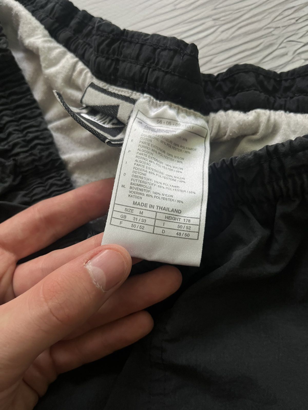 Nike 90s Nike Vintage Streetwear Shorts Black Label Size US 31 - 5 Thumbnail