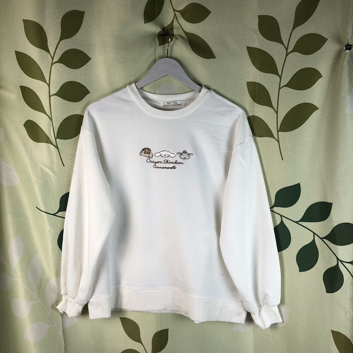 Anime × Japanese Brand Crayon Shinchan White vintage Sweathshirt #7464 Size US M / EU 48-50 / 2 - 3 Thumbnail