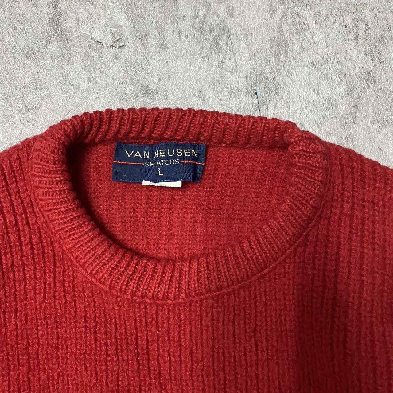 Other Red vintage 90s crewneck sweater knitwear Size US L / EU 52-54 / 3 - 3 Thumbnail