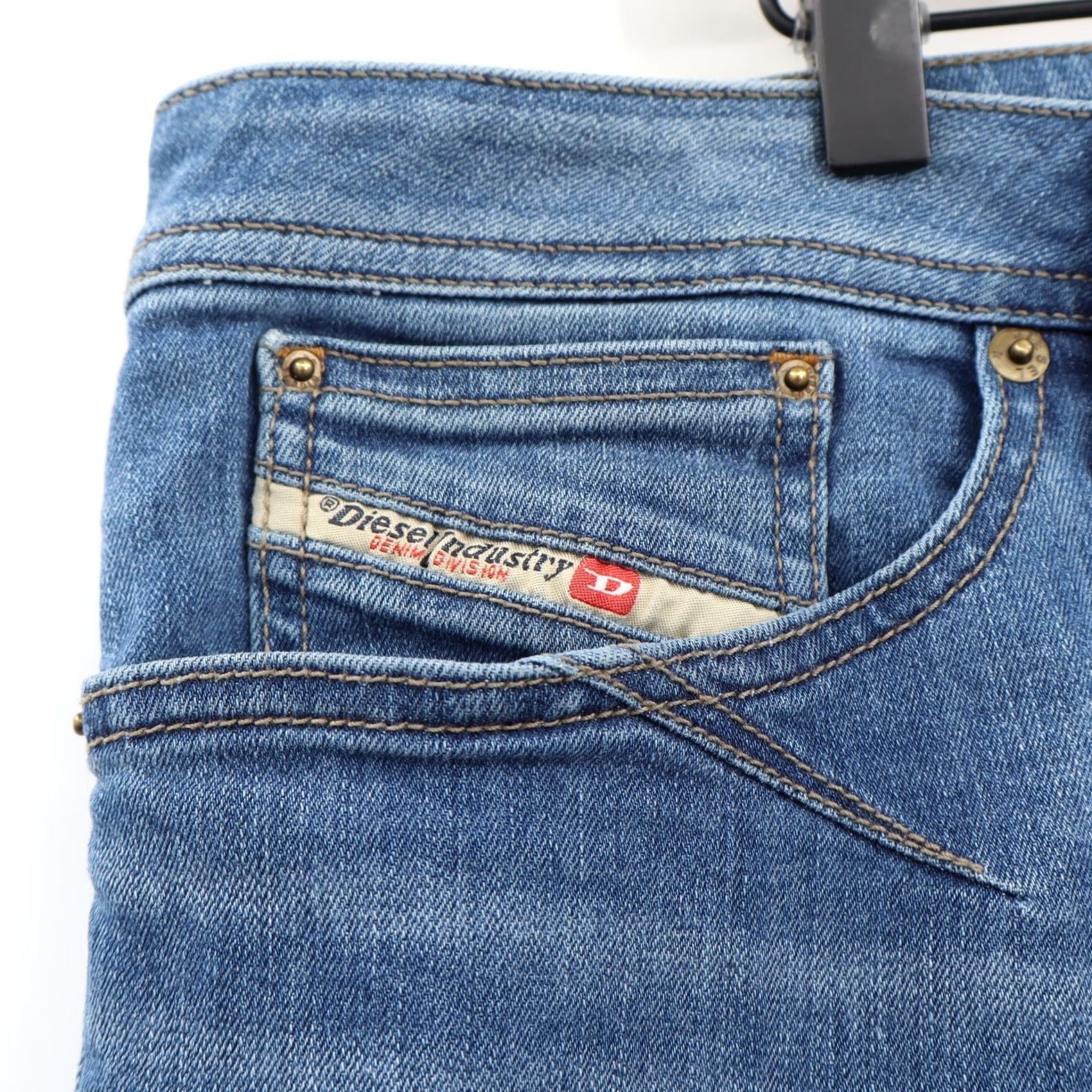 Diesel Diesel Jeans Shioner Slim Skinny 36X32 Blue Denim Cotton Elastane 5-Pocket Mens Jeans Size US 36 / EU 52 - 4 Thumbnail