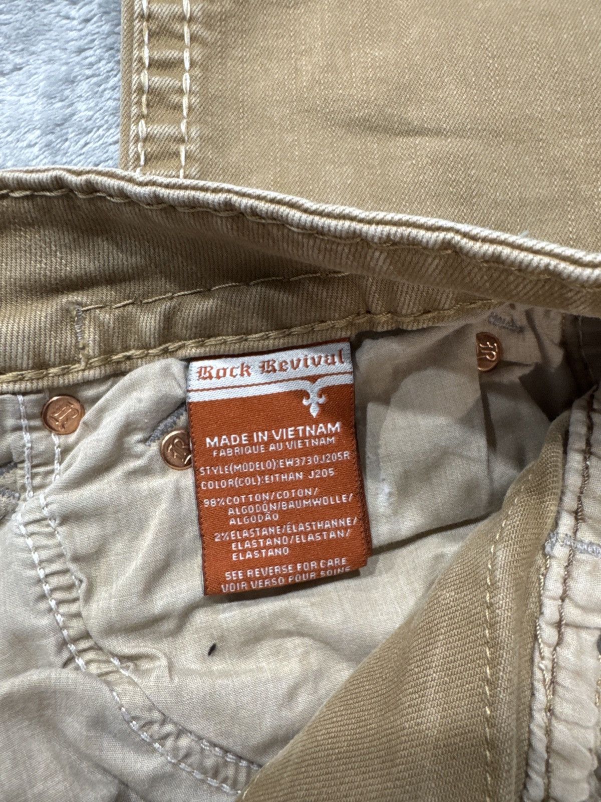 Rock Revival Beige/Brown Rock revival jeans 31/32 Size US 31 - 10 Thumbnail