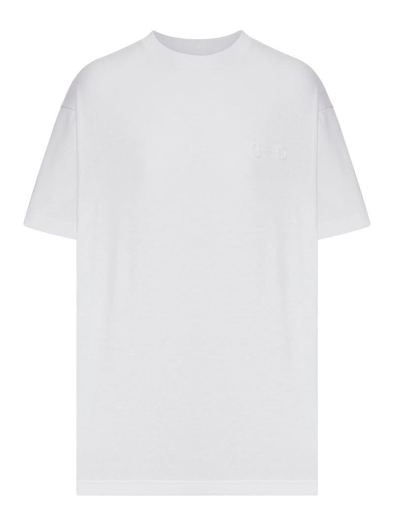 Gucci WHITE JERSEY T-SHIRT WITH EMBROIDERY Size M / US 6-8 / IT 42-44 - 1 Thumbnail