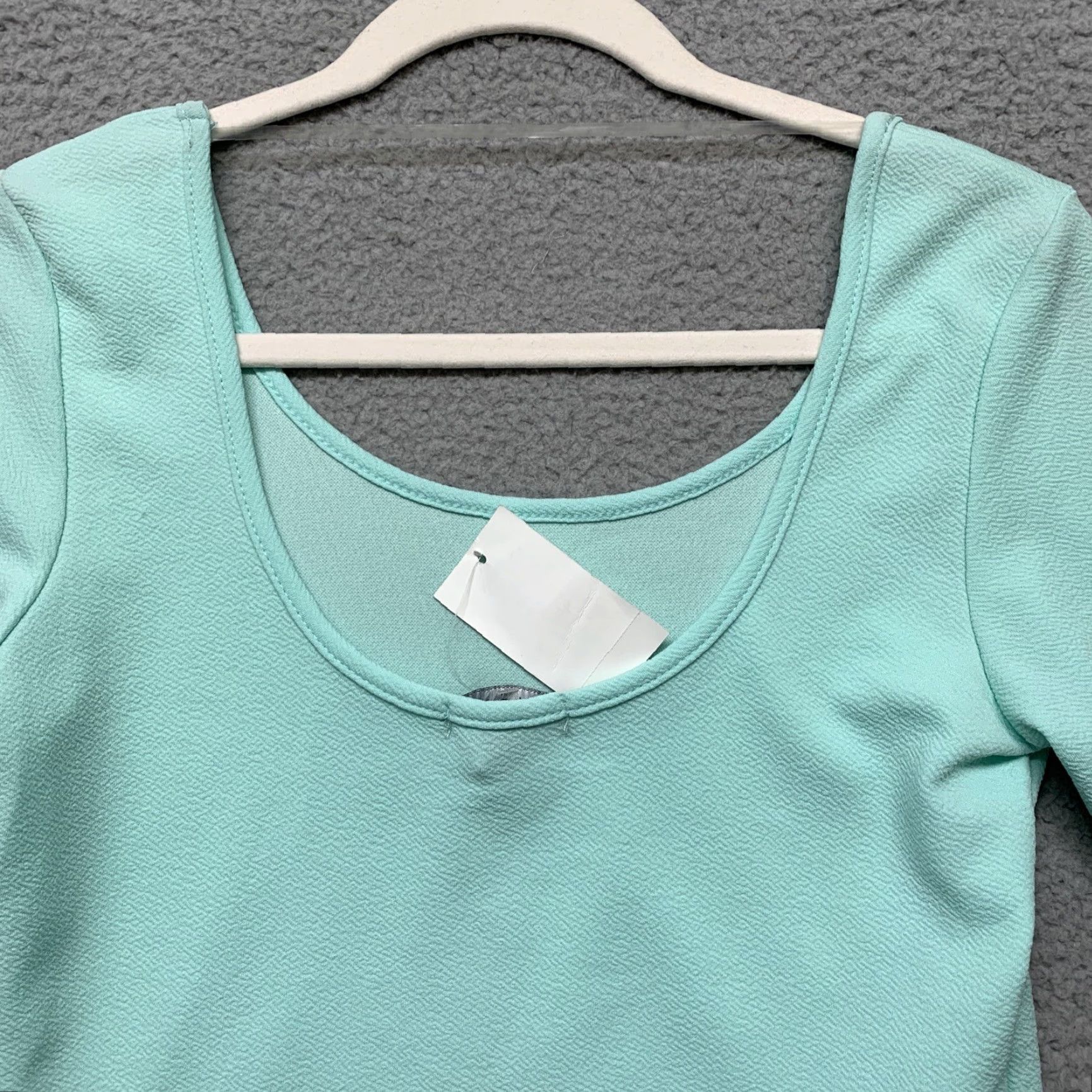 Vintage About A Girl Cropped Pullover Shirt Women L Mint Green USA Size L / US 10 / IT 46 - 4 Thumbnail