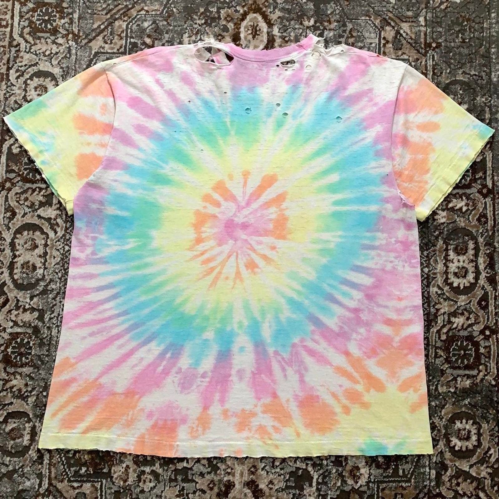 Japanese Brand 80s University Of California Tie Dye Single Stitch Shirt Tee Size US L / EU 52-54 / 3 - 4 Thumbnail