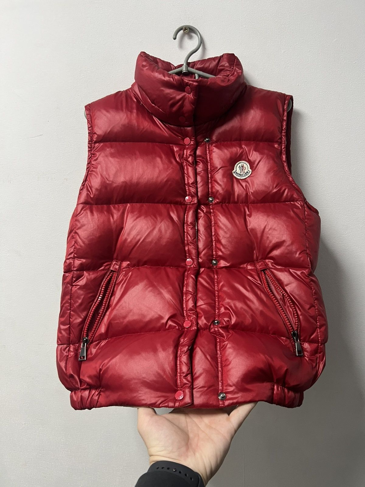 Moncler Moncler Red Puffer Vest Size XS / US 0-2 / IT 36-38 - 4 Thumbnail