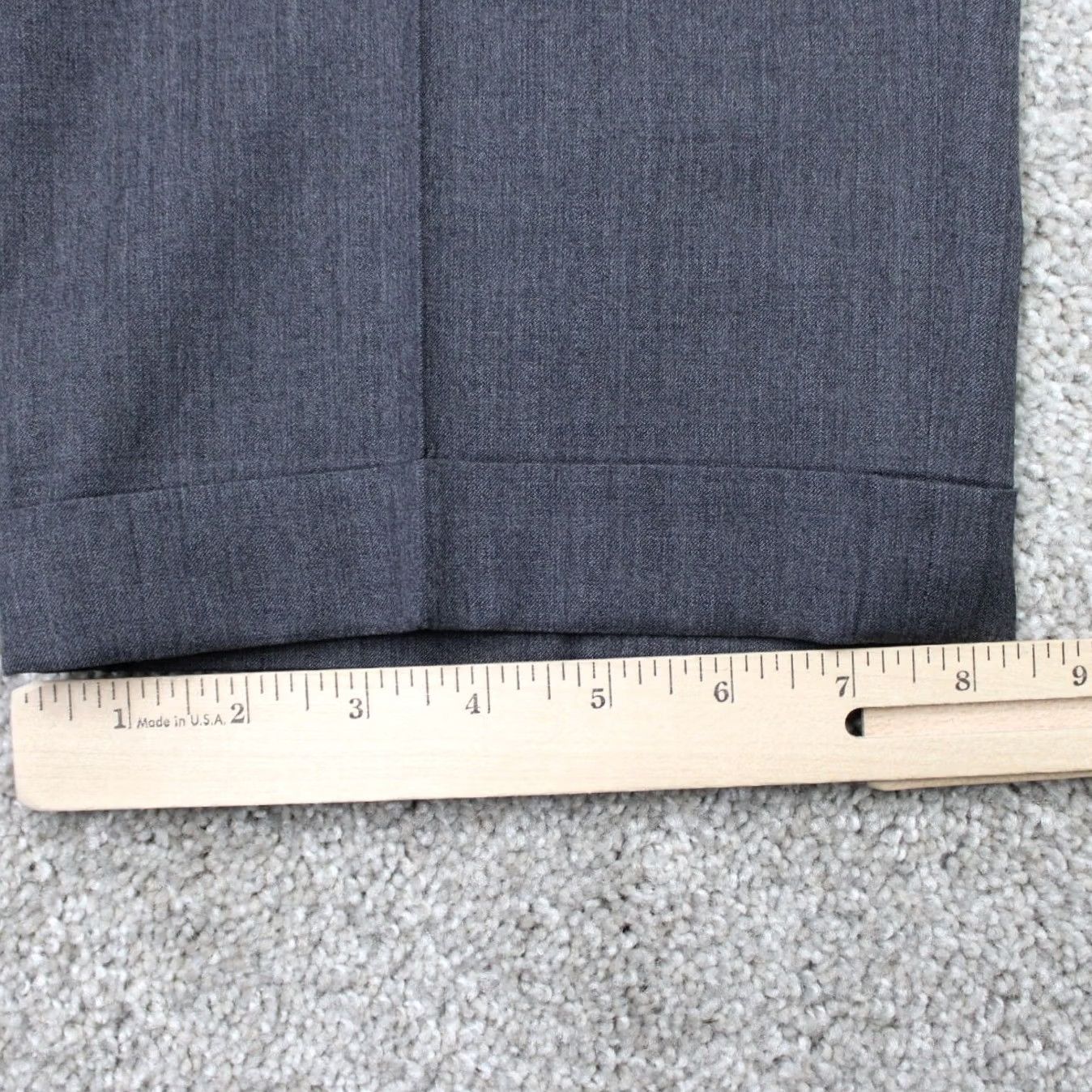 Jos. A. Bank Jos. A. Bank Pants Mens 33x29 Gray 100% Wool Pleated Cuffed Traveler Collection Dress Pants Regular Slim? No, keep as is Size US 33 - 4 Thumbnail