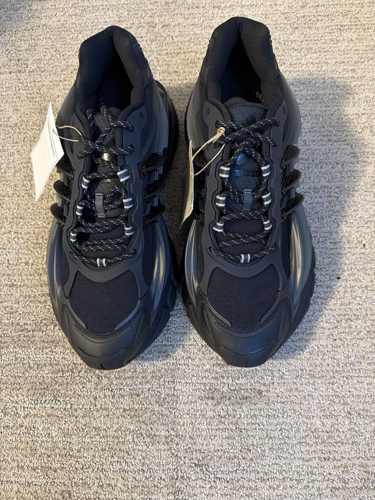Adidas × Pharrell ADIDAS JELLYFISH TRIPLE BLACK Size US 15 / EU 48 - 4 Thumbnail