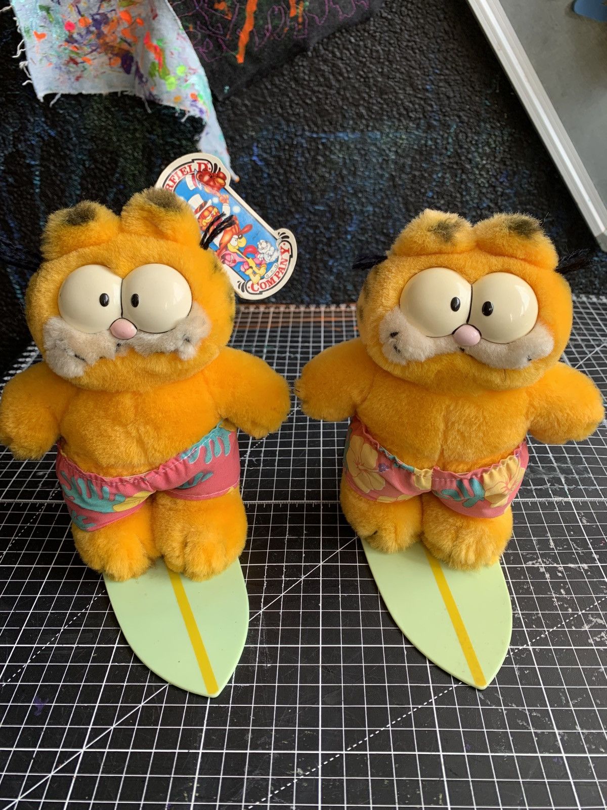 Vintage RARE Vintage 80s Garfield "Wave Rider" Plush – Dakin Korea Size ONE SIZE - 10 Thumbnail