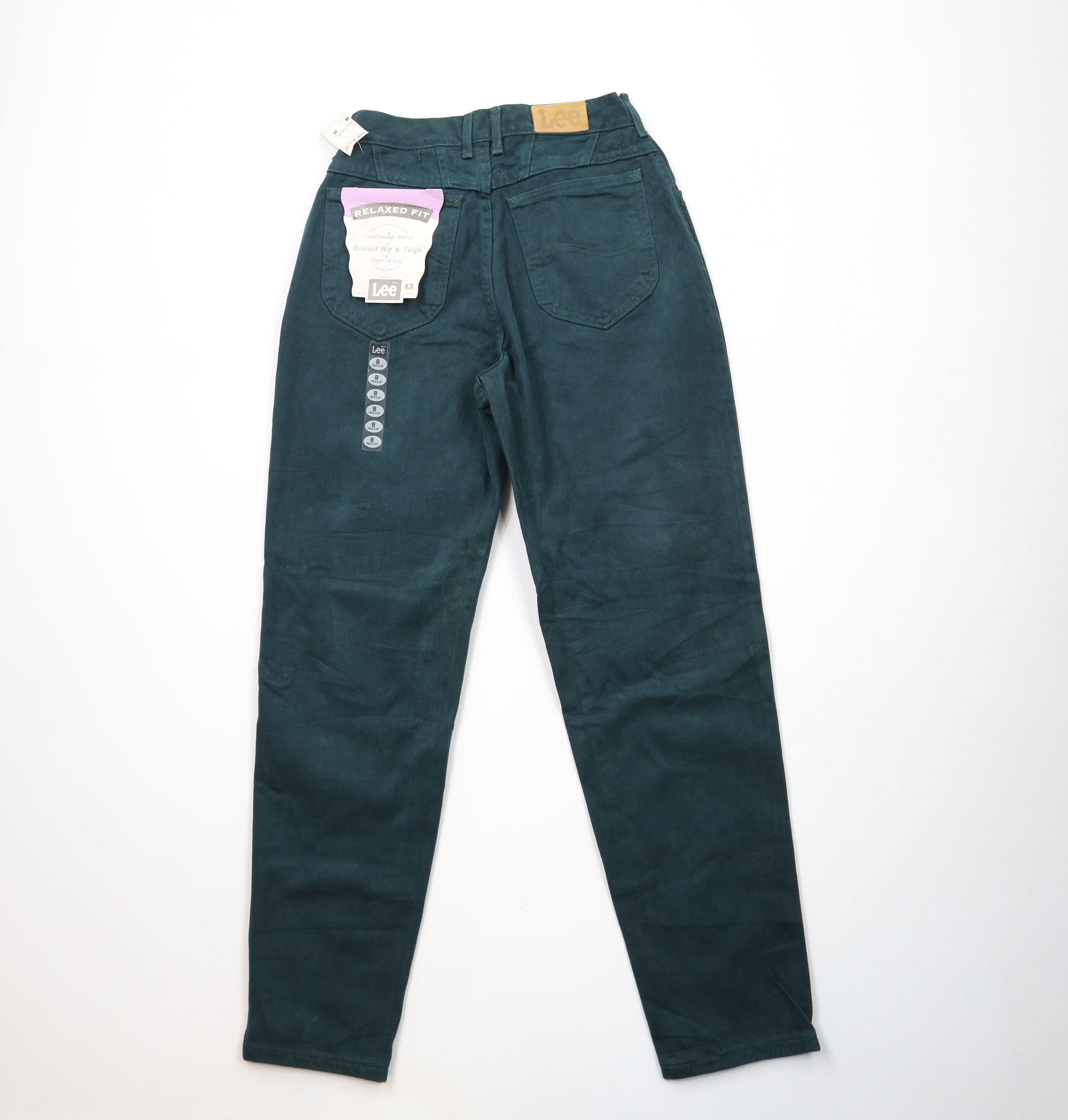 Lee × Vintage Deadstock Vintage 90s Lee Tapered Leg Denim Jeans Green USA Size 30" / US 8 / IT 44 - 11 Thumbnail