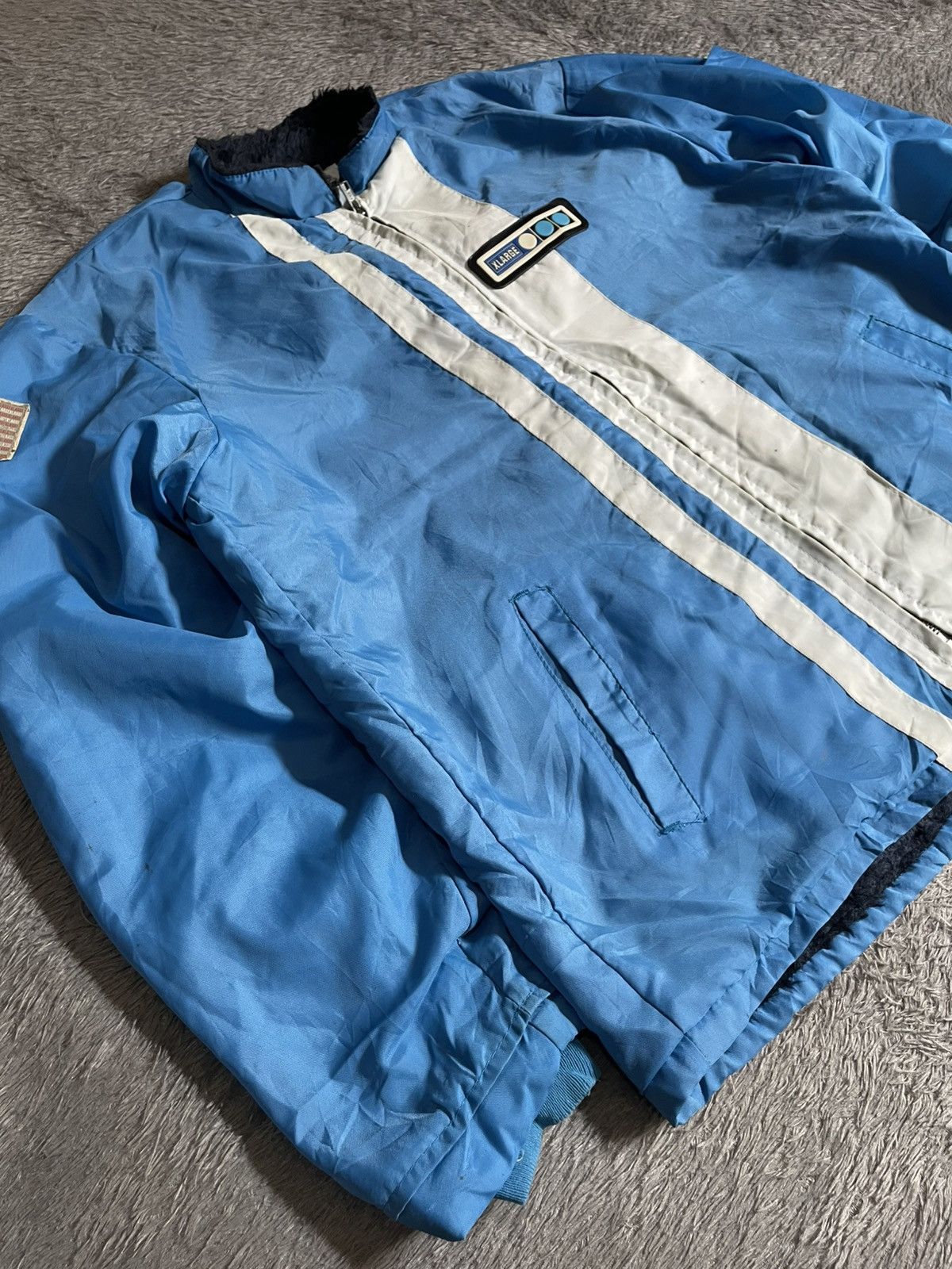 Xlarge Vintage Xlarge biker nylon jacket Size US L / EU 52-54 / 3 - 3 Thumbnail