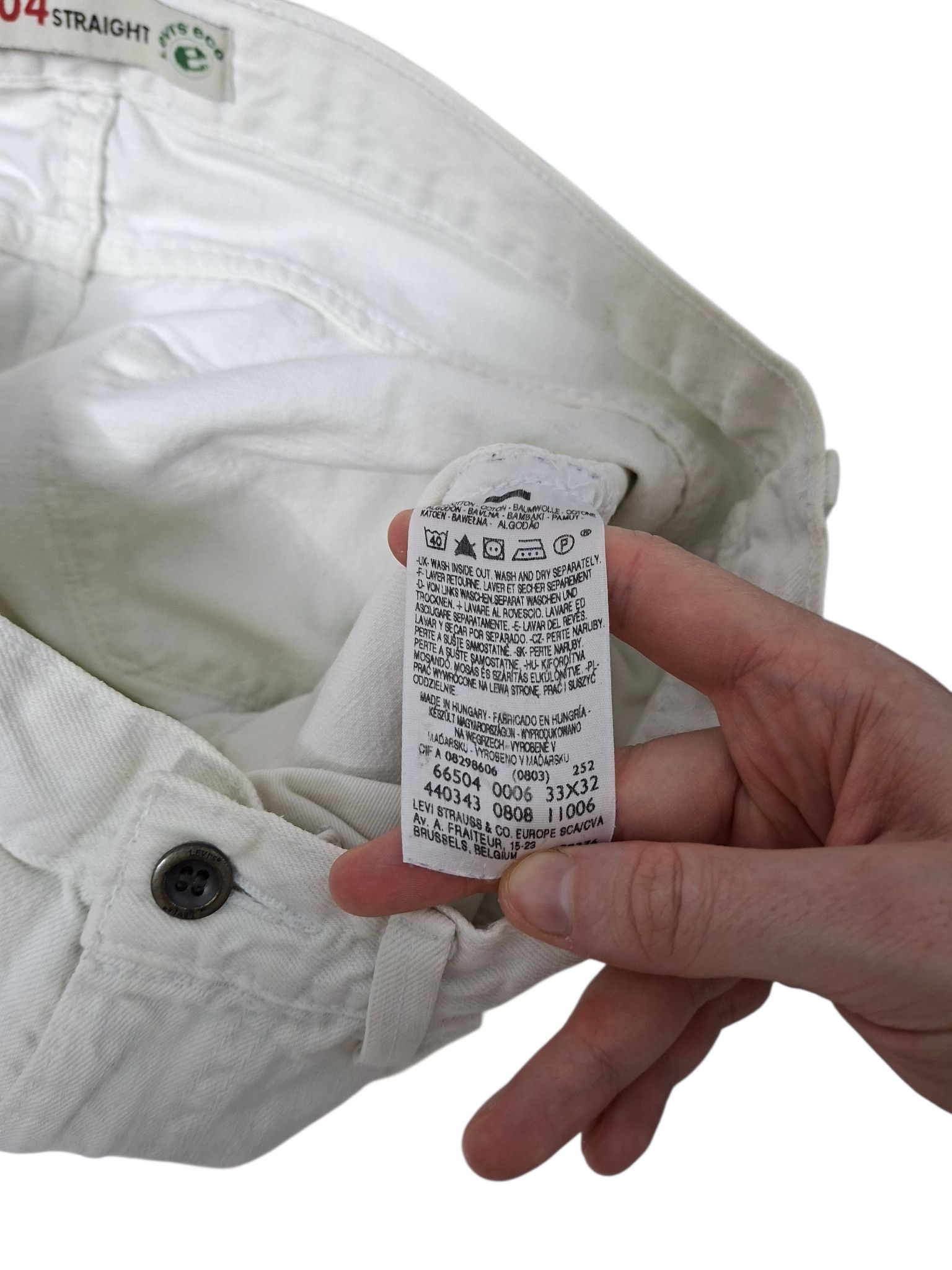 Levi's Vintage Clothing LEVIS 504 STRAIGHT VINTAGE ECO W33 L32 JEANS DENIM Size US 33 - 6 Thumbnail