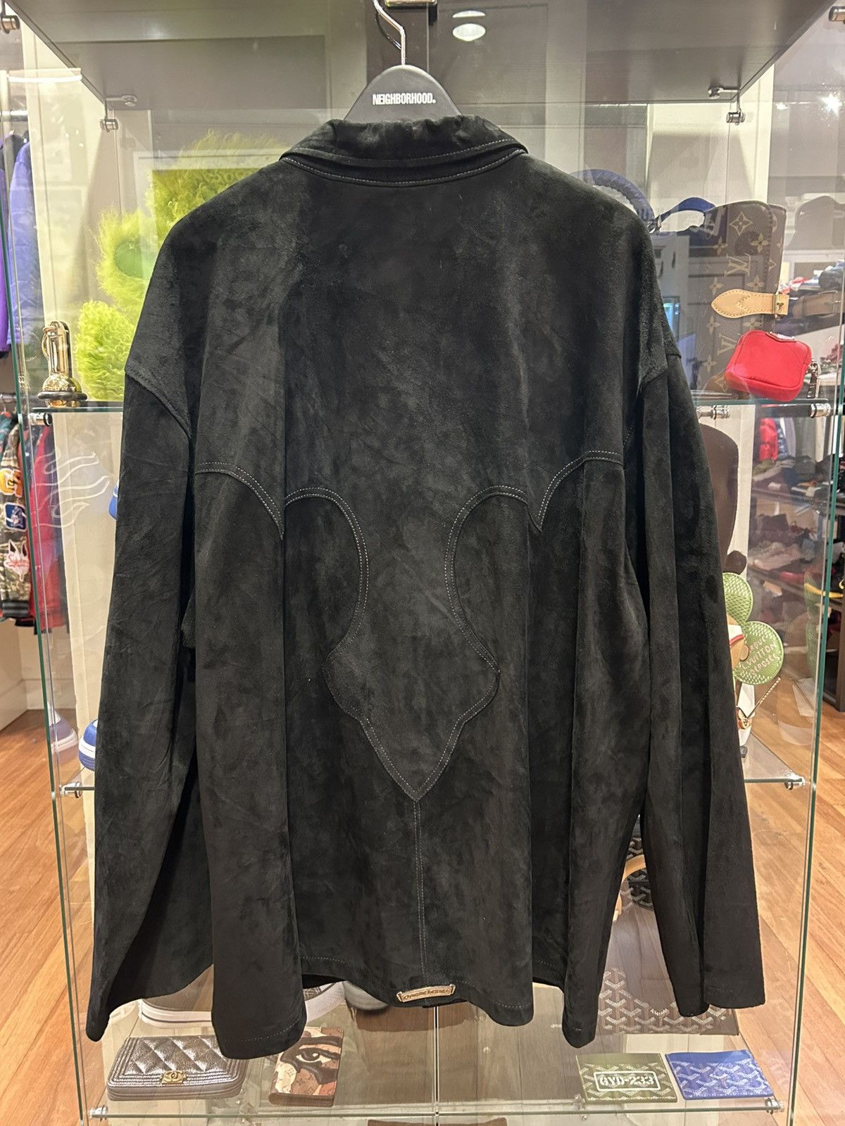 Chrome Hearts Chrome Hearts Western FleurKnee Suede Cowhide Overcoat Size US XXL / EU 58 / 5 - 1 Thumbnail