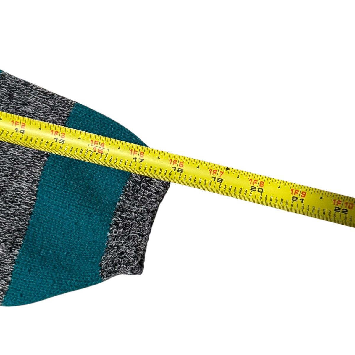 Vintage Vintage Amilano Gray Teal Cardigan Sweater L Oversized Size L / US 10 / IT 46 - 7 Thumbnail