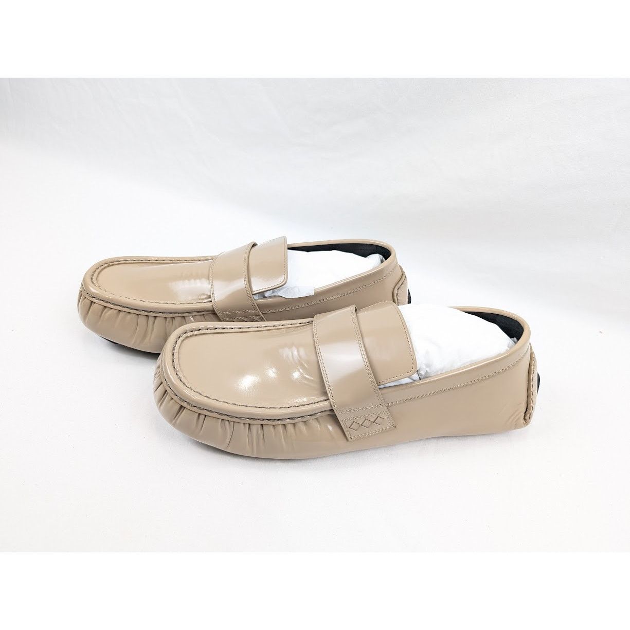 Bottega Veneta o1rshd1 Latex Lux Ride Loafers in Semsame Light Size US 12 / EU 45 - 17 Thumbnail