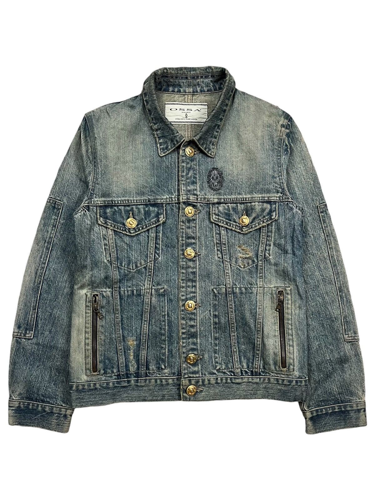 If Six Was Nine 2004 Ossa Mondo - Poseidon Type B1 Mud Wash Denim Size US M / EU 48-50 / 2 - 1 Thumbnail